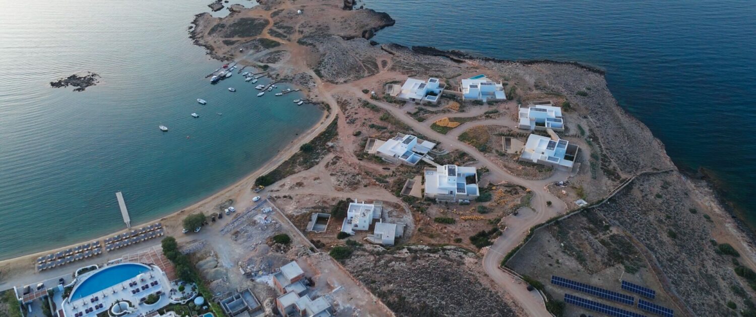 Irreversible overconstruction in the Cyclades