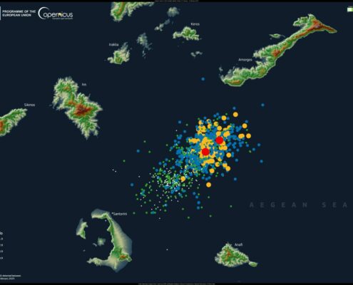 Seismic Swarm in the Cyclades Islands